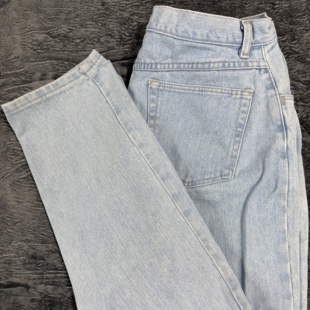 Wrangler Light‎ Wash Denim Jeans Made in USA 31x33 Vintage High Rise Cotton